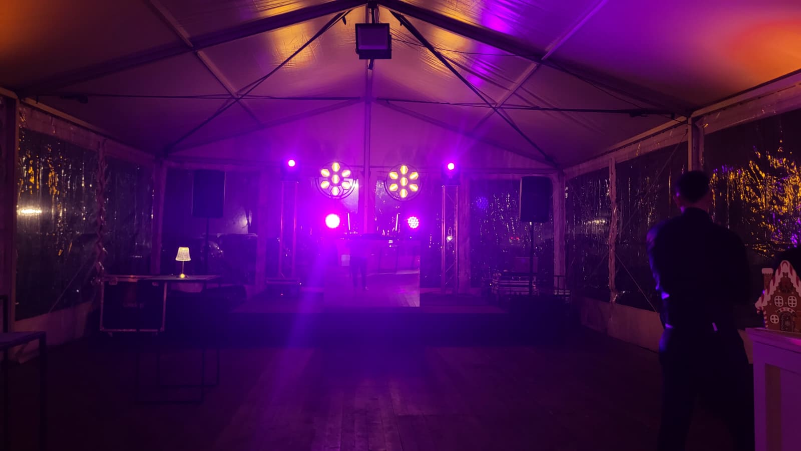 Effetti luce colorati per evento