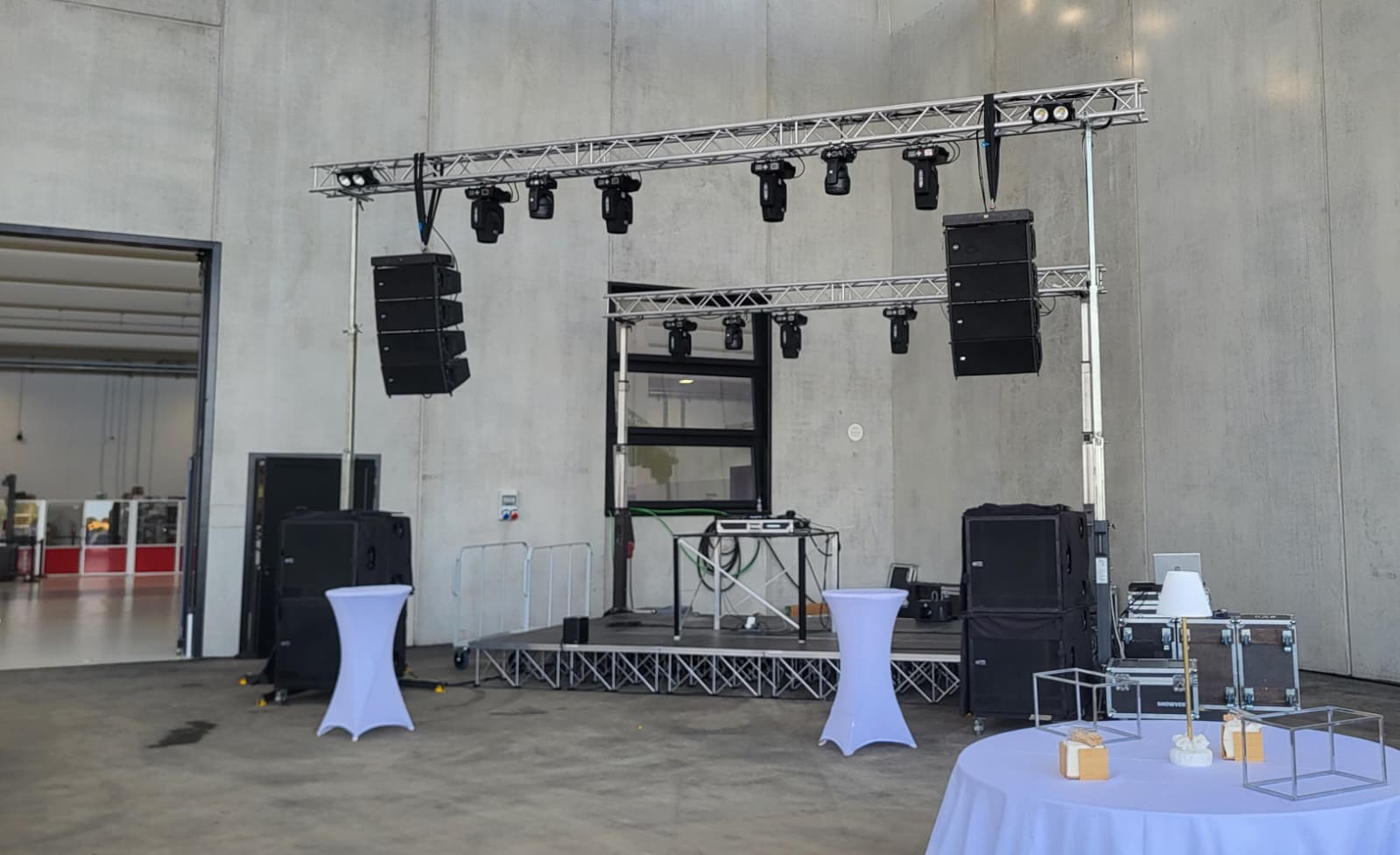 Impianto audio professionale per concerto